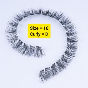 مژه ردمی ساده 10 ریسه سایز 16mm فرD