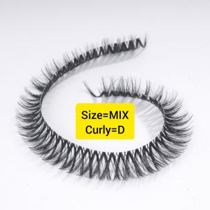 مژه لئو پَک 10ریسه ای سایز MIX فرD